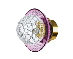 ROYAL 1L AMETHYST GOLDEN FINISH IP44 SCONCE CUP