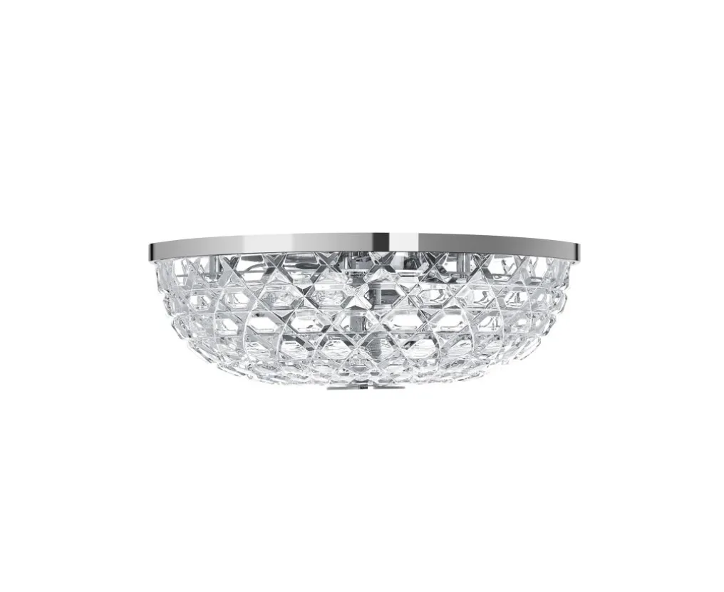 ROYAL SINGLE CHROME-PLATED FINISH CEILING LIGHT