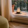 Silver-finished mini portable lamp: discover the Saint-Louis crystal lamp