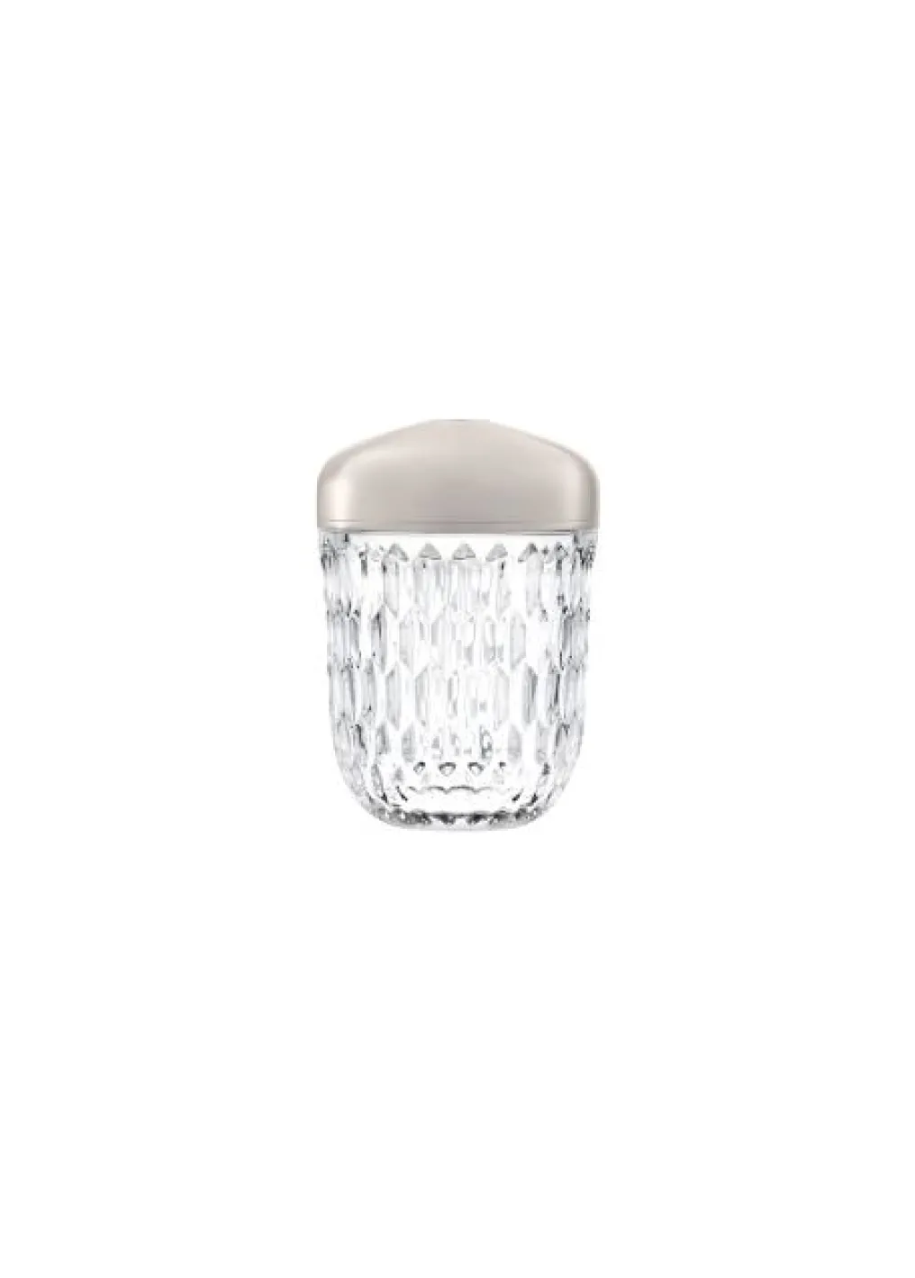 Silver-finished mini portable lamp: discover the Saint-Louis crystal lamp