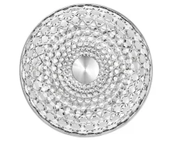 The large crystal and steel sconce by Saint-Louis