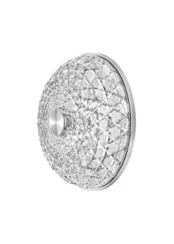 The large crystal and steel sconce by Saint-Louis