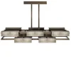 VIBRATION 10L 1400X850 BRONZE FINISH CHANDELIER
