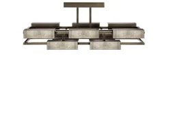VIBRATION 10L 1400X550 BRONZE FINISH CHANDELIER
