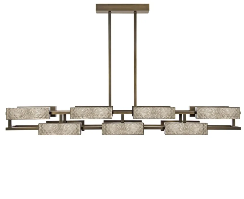 VIBRATION 14L 2000X1150 BRONZE FINISH CHANDELIER
