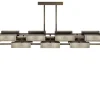 VIBRATION 14L 2000X850 BRONZE FINISH CHANDELIER