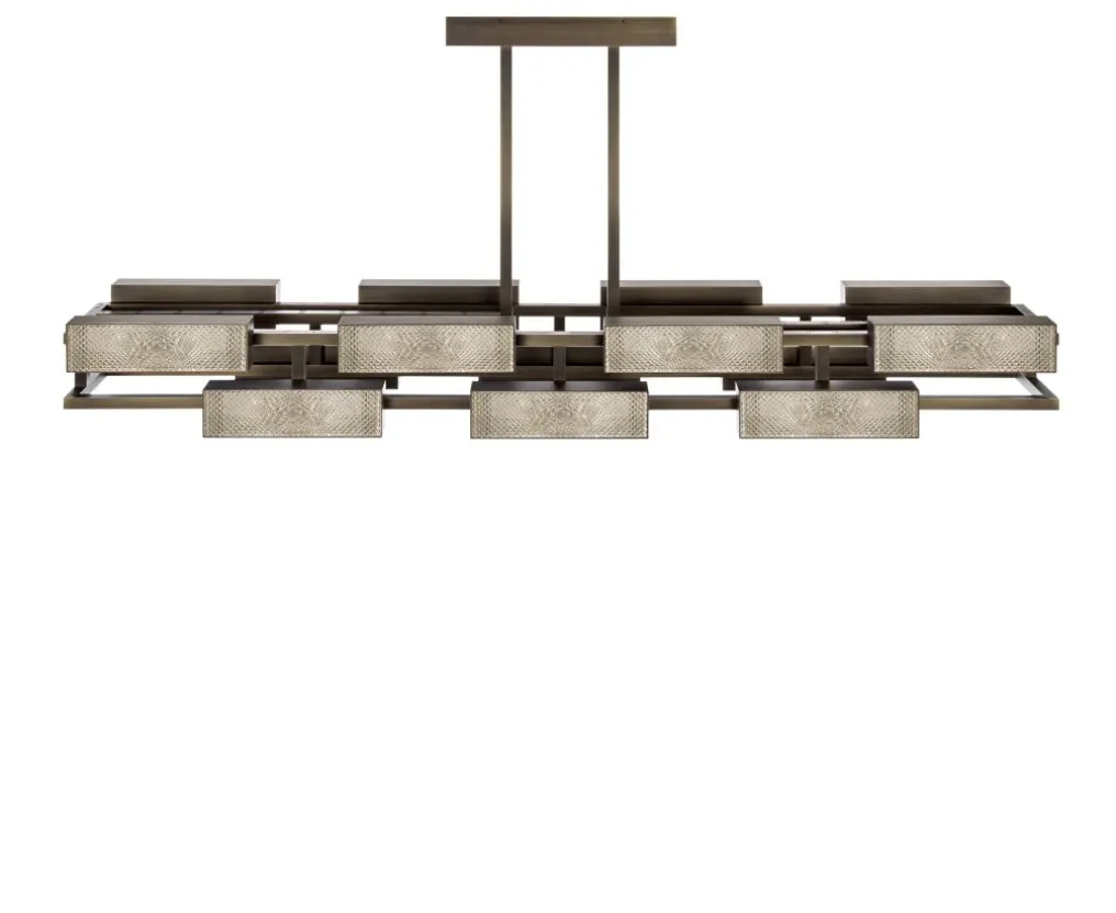 VIBRATION 14L 2000X850 BRONZE FINISH CHANDELIER