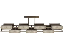 VIBRATION 14L 2000X550 BRONZE FINISH CHANDELIER