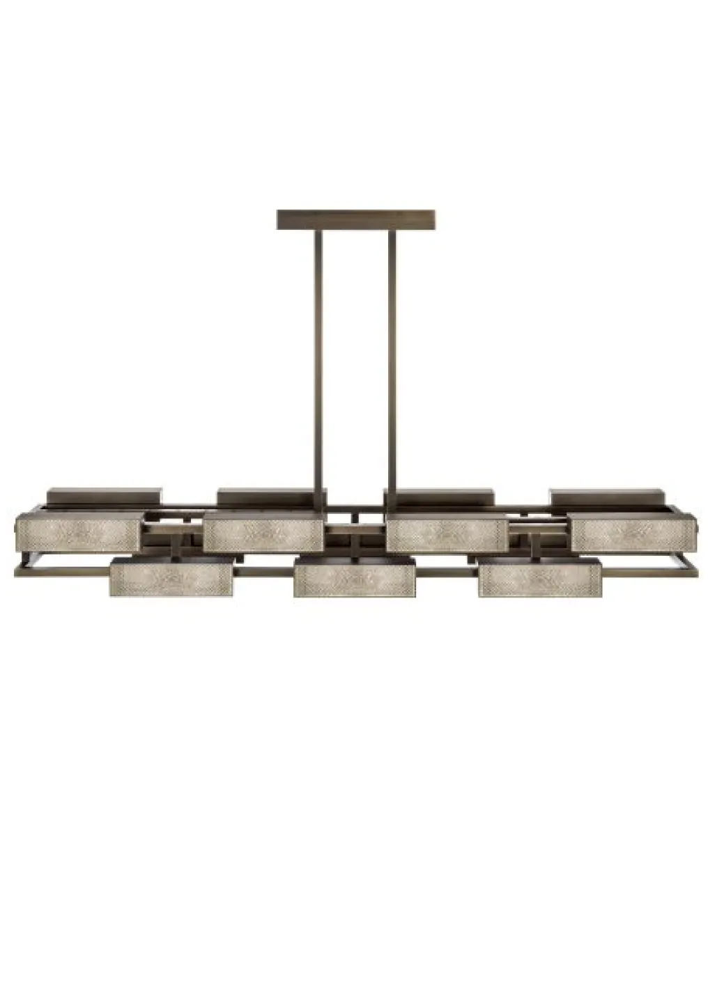 VIBRATION 14L 2000X1150 BRONZE FINISH CHANDELIER