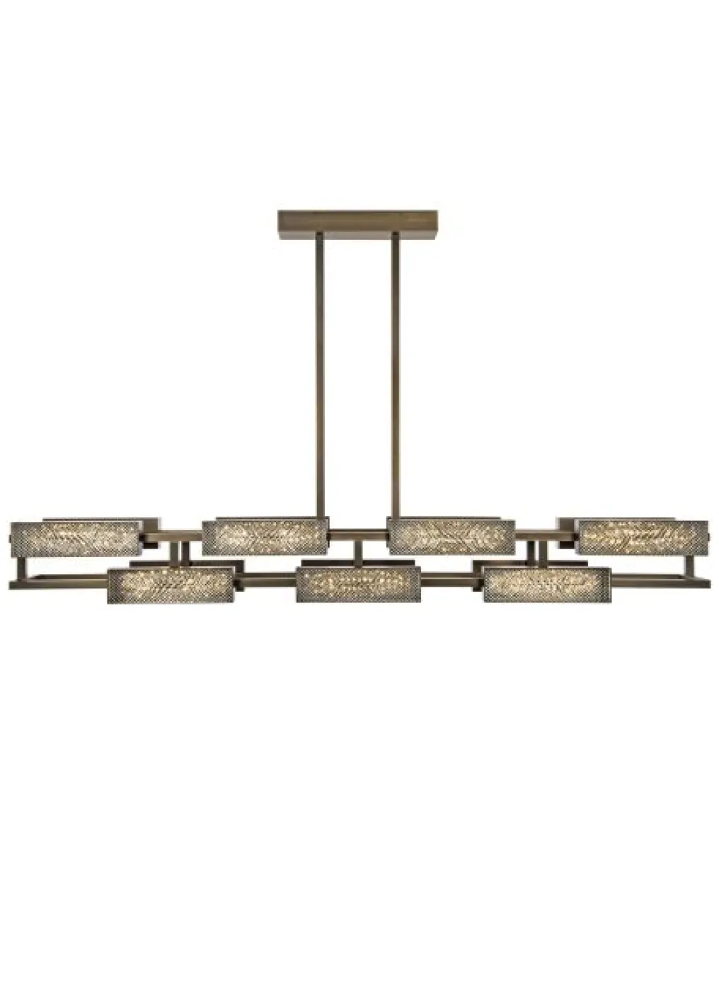 VIBRATION 14L 2000X1150 BRONZE FINISH CHANDELIER