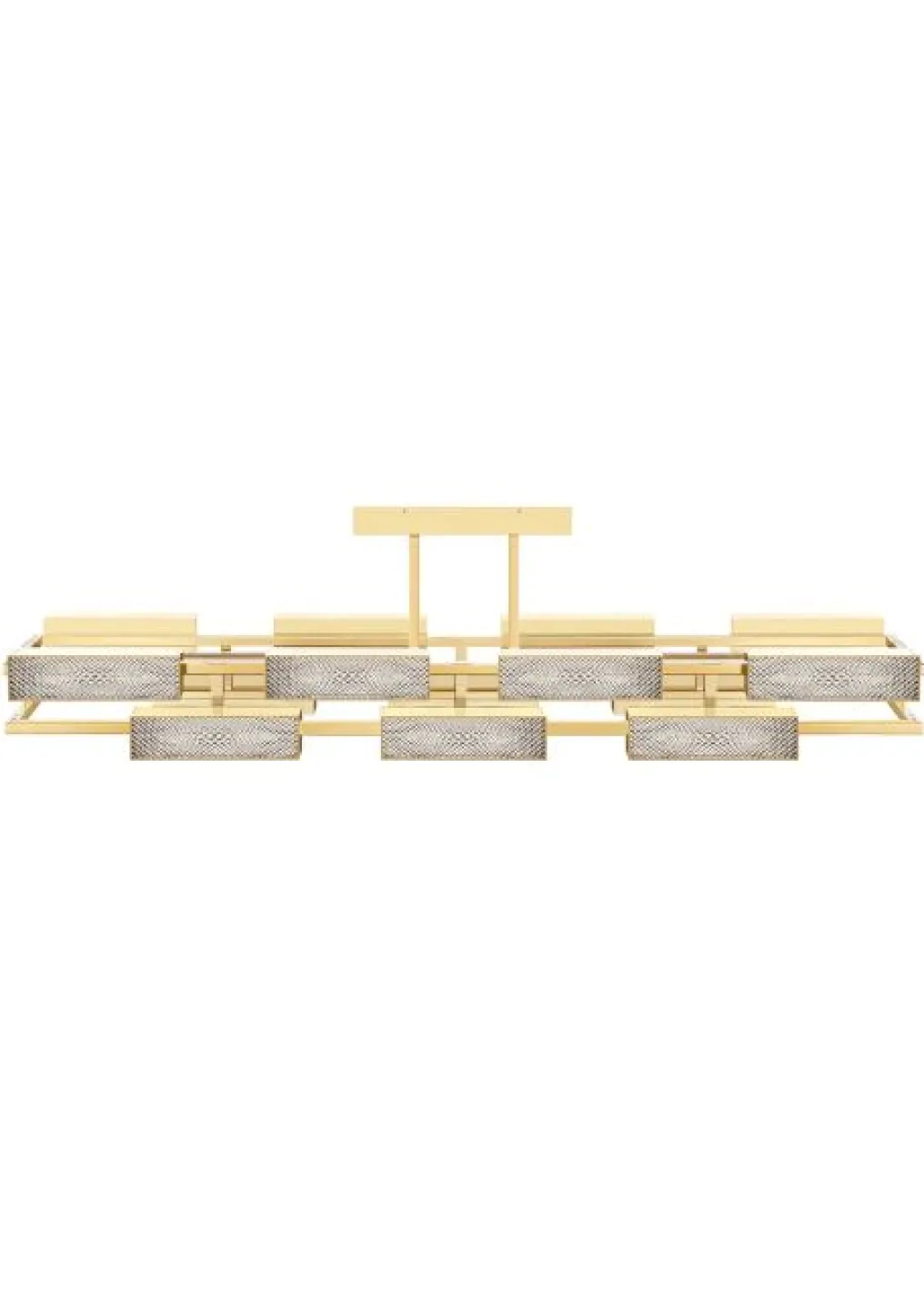 VIBRATION 14L 2000X550 BRONZE FINISH CHANDELIER