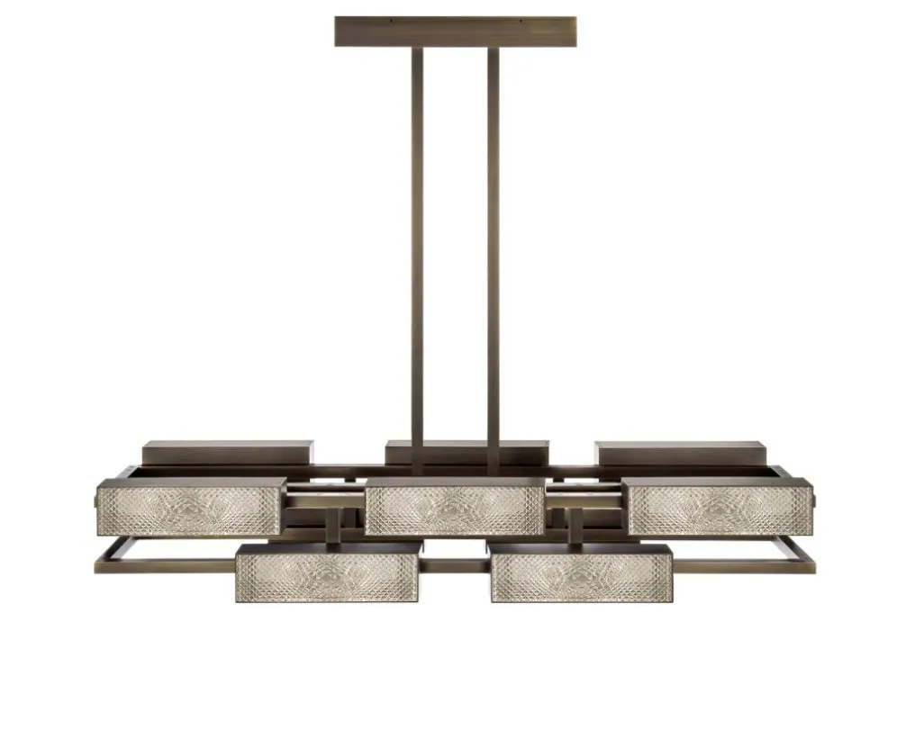 VIBRATION 10L 1400X1150 BRONZE FINISH CHANDELIER