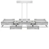 VIBRATION 10L 1400X850 CHROME-PLATED FINISH CHANDELIER