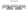 VIBRATION 10L 1400X550 CHROME-PLATED FINISH CHANDELIER