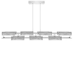 VIBRATION 14L 2000X1150 CHROME-PLATED FINISH CHANDELIER