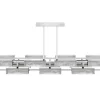 VIBRATION 14L 2000X850 CHROME-PLATED FINISH CHANDELIER