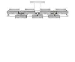 VIBRATION 14L 2000X550 CHROME-PLATED FINISH CHANDELIER