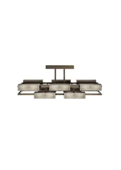 VIBRATION 10L 1400X550 CHROME-PLATED FINISH CHANDELIER