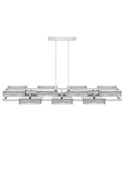 VIBRATION 14L 2000X1150 CHROME-PLATED FINISH CHANDELIER