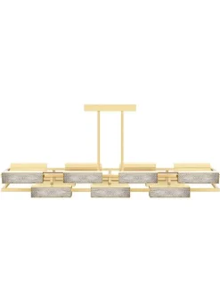 VIBRATION 14L 2000X850 CHROME-PLATED FINISH CHANDELIER
