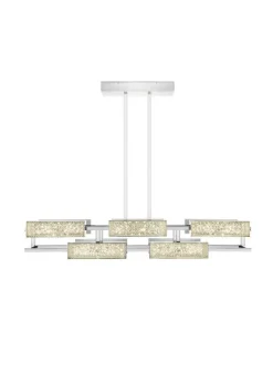 VIBRATION 10L 1400X1150 CHROME-PLATED FINISH CHANDELIER