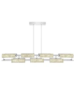 VIBRATION 14L 2000X1150 CHROME-PLATED FINISH CHANDELIER