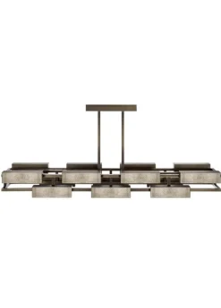 VIBRATION 14L 2000X850 CHROME-PLATED FINISH CHANDELIER