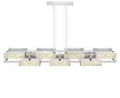 VIBRATION 14L 2000X1150 CHROME-PLATED FINISH CHANDELIER
