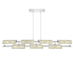 VIBRATION 14L 2000X850 CHROME-PLATED FINISH CHANDELIER