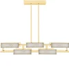 VIBRATION 10L 1400X1150 PALE GOLD FINISH CHANELIER