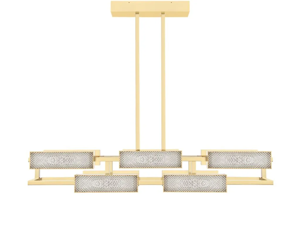 VIBRATION 10L 1400X1150 PALE GOLD FINISH CHANELIER