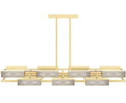 VIBRATION 14L 2000X1150 PALE GOLD FINISH CHANDELIER